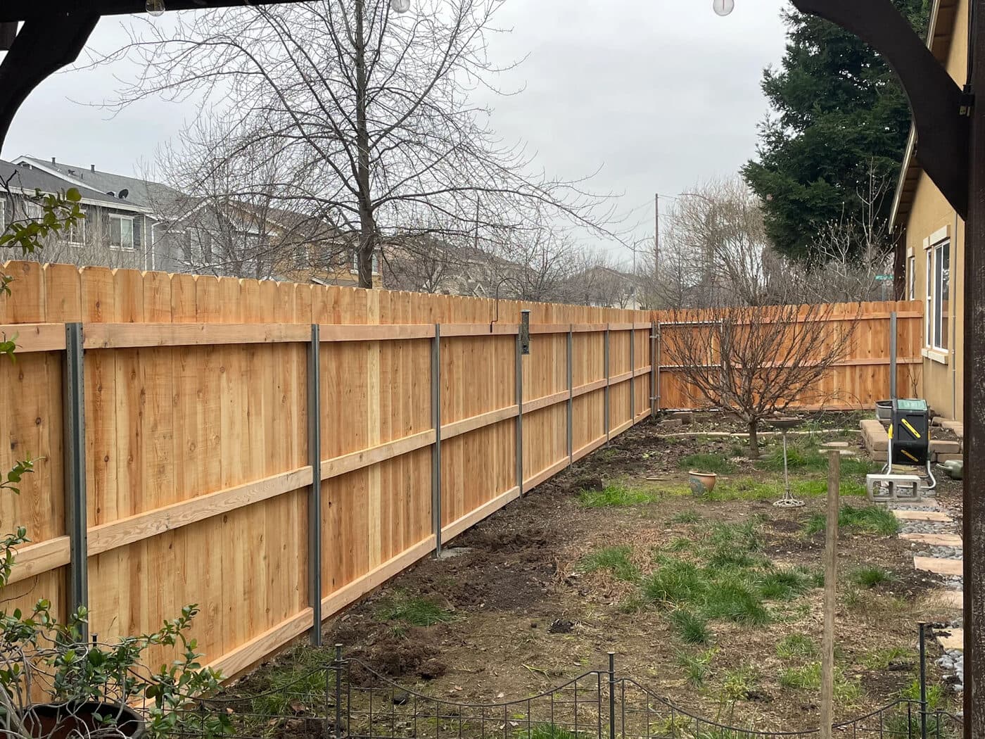 Redwood Privacy Fence
